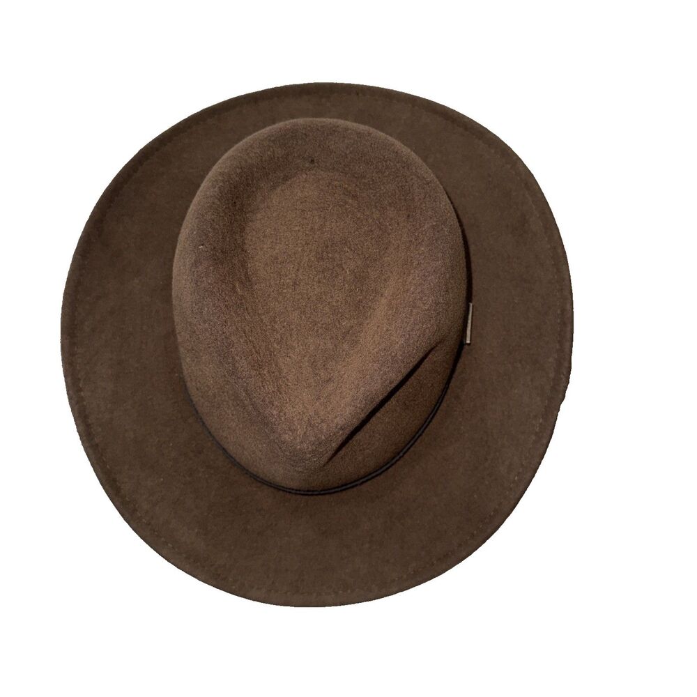 Pendleton AB196-71018 Men’s Wool Felt Outback Fedora Hat Brown Western Cowboy - Picture 2 of 12